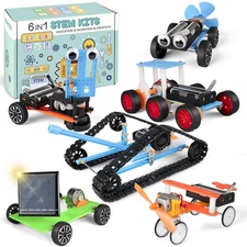 6-in-1 STEM Kit for Kids Ages 6-12 | Robot Building  Science Activities