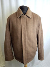 Bosideng Brown Wool Blend Jacket Size M Medium Coat Casual Zip Up L3314