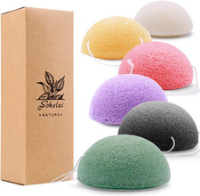Konjac Facial Sponges for Cleansing Exfoliating - Konjac Face Sponge for Washing