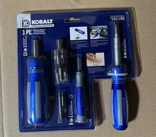 Kobalt #161189 Aluminum Ratcheting Screwdriver Set