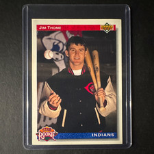Upper Deck Star Rookie Jim Thome Rookie Cleveland Indians Baseball Trading Card. rookie card picture