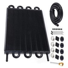8 Row Aluminum Oil Cooler Kit for Vehicle Auto Manual Transmission Radiator Use