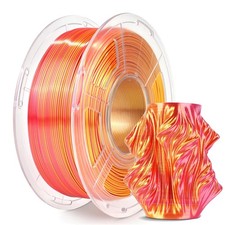 JAYO SILK Dual-Color 3D Printer Filament Red  Gold 1.75mm 1.1KG Shiny
