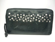Harley-Davidson Women's Genuine Leather Wallet Metal Studs 8.5 x 6.5 x 1 Biker