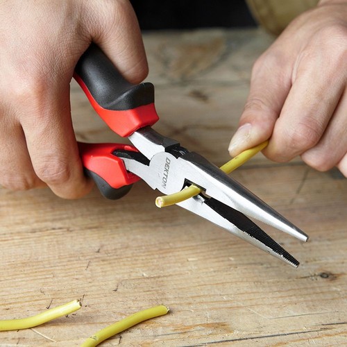 DEKTON HEAVY DUTY MINI EXTRA LONG NOSE DIAGONAL PLIERS CARBON STEEL 6" NEW - Picture 31 of 42