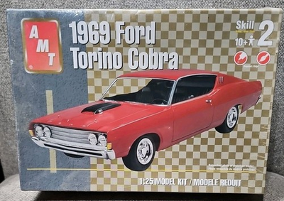 #ad #ad AMT ERTL 1969 Ford Torino Cobra Model 3 In 1 Kit 1 25 Sealed 38145 1HD NEW $25.00