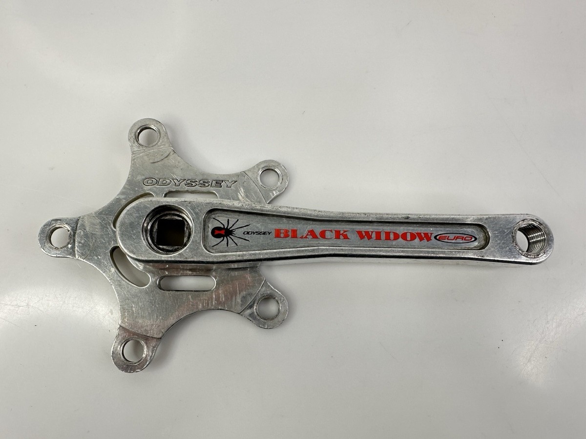 Vintage 1990's Odyssey Black Widow Euro BMX Racing Crank Arms Set