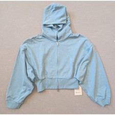 NWT lululemon French Terry Cropped Full-Zip Hoodie Seafoam Size L