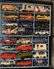 Vintage Lesney Matchbox Lot with 1980 Case 48 Cars Diecast