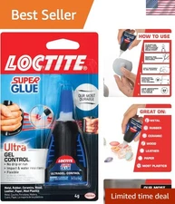 Clear Super Glue Ultra Gel - High Precision, No Drip Adhesive for All Materials