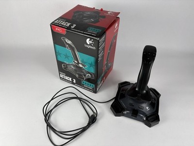 Logitech ATTACK 3 Video Game Flight Joystick Controller USB Wired For PC