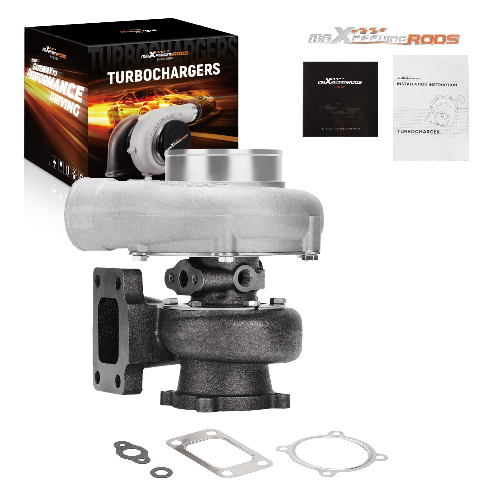 T3 GT3582 GT35 A/R 0 .63 0.7 Anti Surge 4 Water+Oil Cold Turbo Upgraded Billet