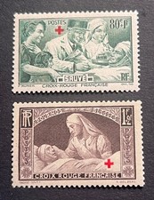 2 timbres croix rouge 1940, N°459/460, neuf sans charnière - A57