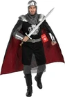 Men`s Medieval Knight Costume Adult Crusader Lord Outfit M - 3XL Halloween