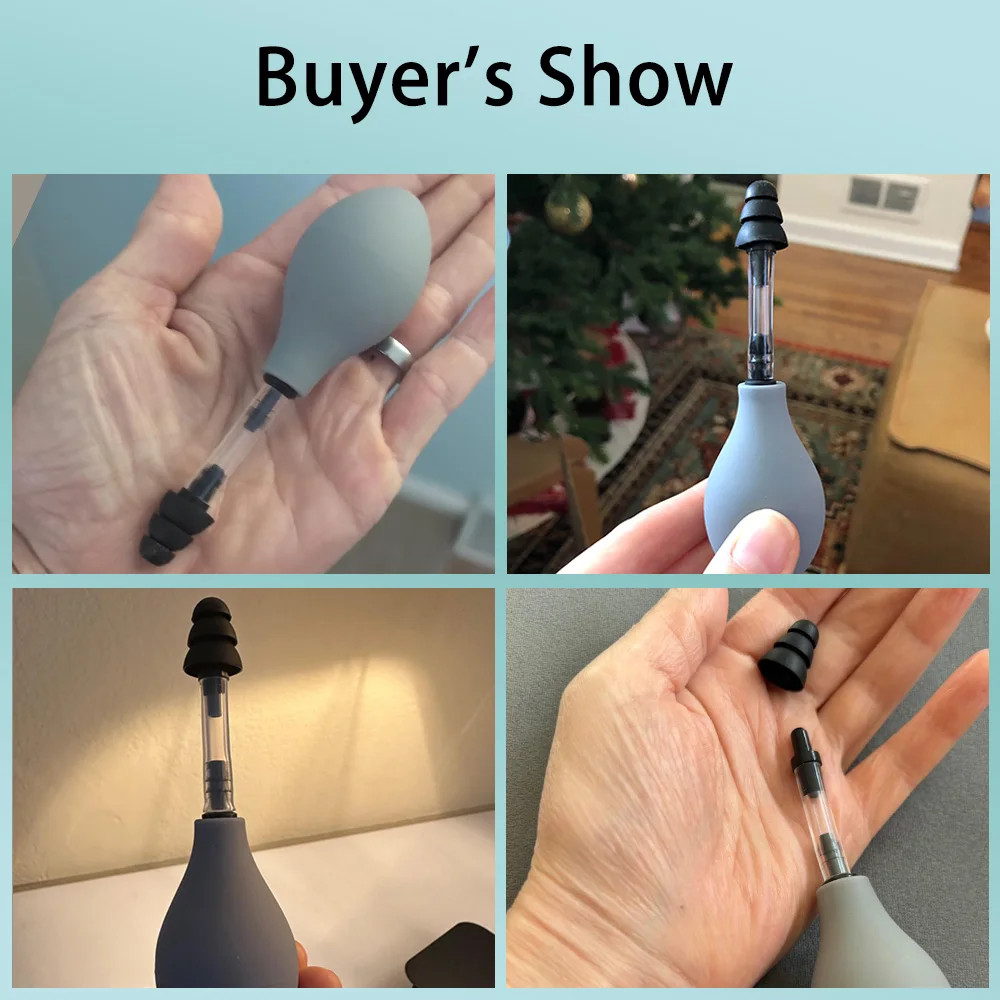 Ear Pressure Tool Portable Ear Pressure Relief Suction Device Wih 3 Sizes