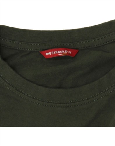 CARRERA Mens Graphic Top Long Sleeve Medium Green Cotton AG08 - Picture 3 of 3