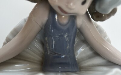 LLADRO FIGURINE PORCELAIN DOLL BALLERINA GIRL SHELF SITTER RAG