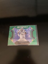 Aaron Donald 2020 Panini Prizm Unstoppable Green Prizm football card Rams