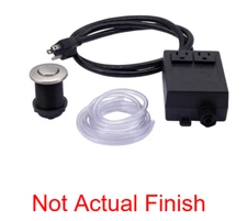 Mountain Plumbing MT953/BRS Round Waste Disposer Air Switch STAINLESS STEEL New!