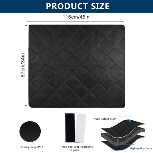 Magnetic Fireplace Blanket Fireplace Blocker Blanket Stops Overnight Heat Loss - Picture 2 of 7