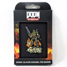 Doom Slayer Limited Edition Enamel Pin Official Bethesda Collectible Badge
