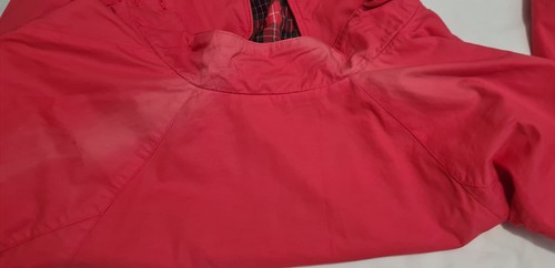 Baracuta Hastings G9 Köper Kleidungsstück gefärbt Harrington Jacke Koralle Größe Small UK 38 - Bild 9 von 9