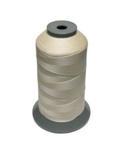 (0,01&euro;/m) Sattlergarn Zwirn 14x2x3 Polyester 1000m creme &Oslash; 0,3mm (5002)