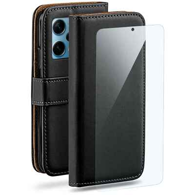 Handy Tasche für Redmi Note 12 Pro Plus 5G Schutz Hülle Handyhülle mit Folie
