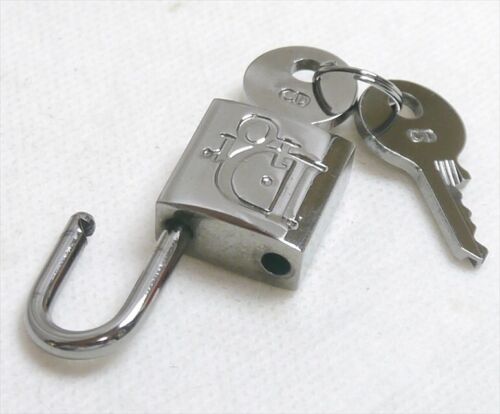 Authentischer Christian Dior Vorhängeschloss Schlüssel Charm Metallic #2725 - Bild 5 von 5