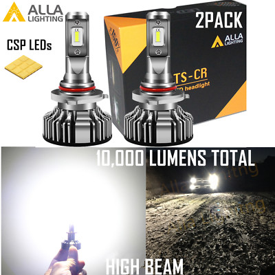 Alla Light LED 9005 Headlight High Bright Beam Light Bulb, Direct Fit Dust Cover