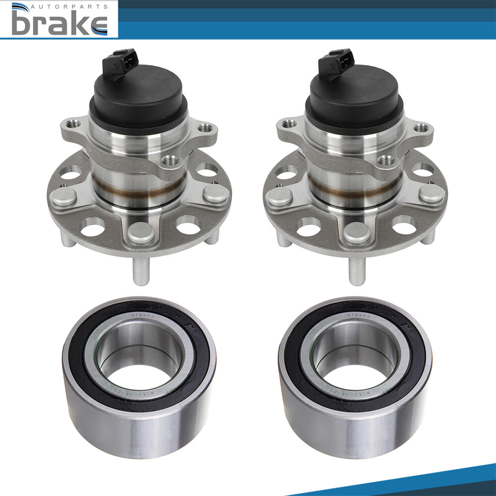 4 Front Rear Wheel Bearing & Wheel Hub Bearing For Kia Soul 2010-2013 Base 2.0L