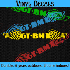 GT Bicycles "BMX Wings" Vinyl Sticker   Pro Performer, Pro Series, Interceptor.