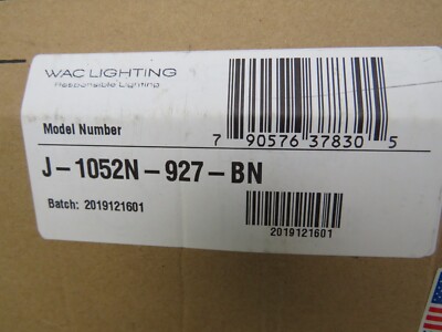 WAC Lighting Exterminator II J Track Head 1052N-927-BN 