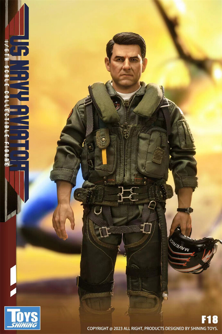Preorder SHININIG TOYS F18 1/6 Top Gun Navy Pilot Tom Cruise Male
