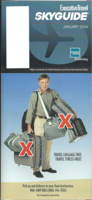Sky Guide Ebay AMEX SkyGuide airline guide (OAG competitor) N Am pocket timetable 1/04 ...
