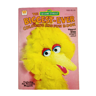 1979 The Biggest-Ever Coloring And Fun Book Vintage Paperback Coloring Book