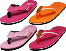 NORTY Girl's Casual Flip Flop Thong Sandals For Beach, Pool or Everyday