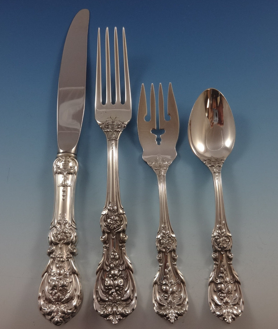 Francis I Reed & Barton Sterling Silver Flatware Set for 12