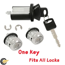 Door Lock Cylinders Set & Ignition Switch With Keys For 97-07 Ford F150/250/350