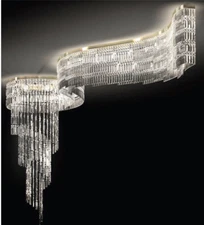 LED Stainless Steel Crystal Living Pendant Lamp Fixtures Ceiling Lamp Chandelier