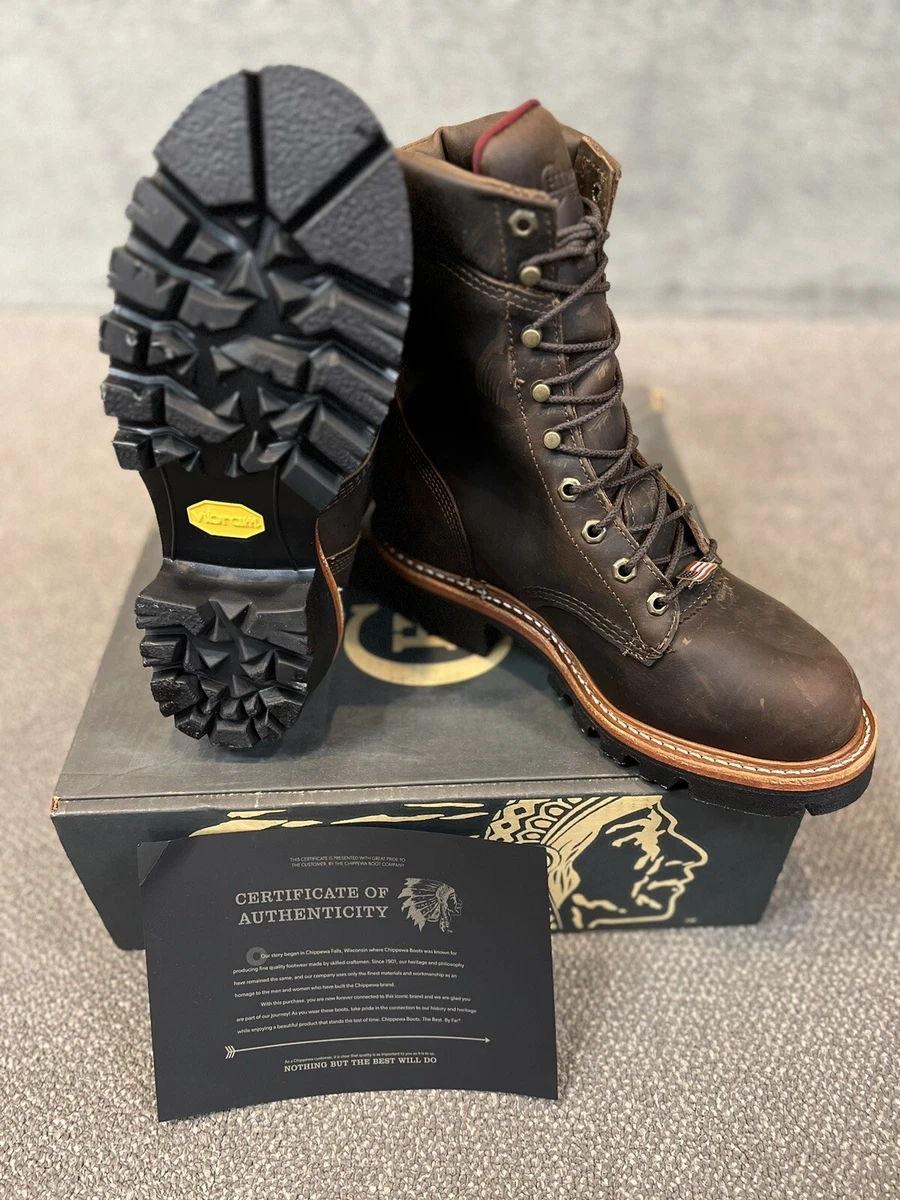 Chippewa super top logger steel toe