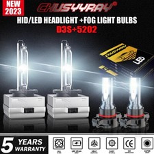 For Jeep Cherokee 2014-2018 2x D3s Hid Headlight Hi-lo 5202 Led Fog Light Bulb