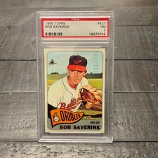 1965 Topps Bob Saverine #427 *Orioles* PSA 7 NM