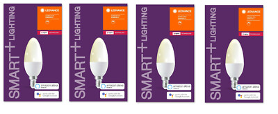 4x LEDVANCE Smart+ LED ZigBee E14 warmweiß, dimmbar  EEK F (Spektrum A bis G)