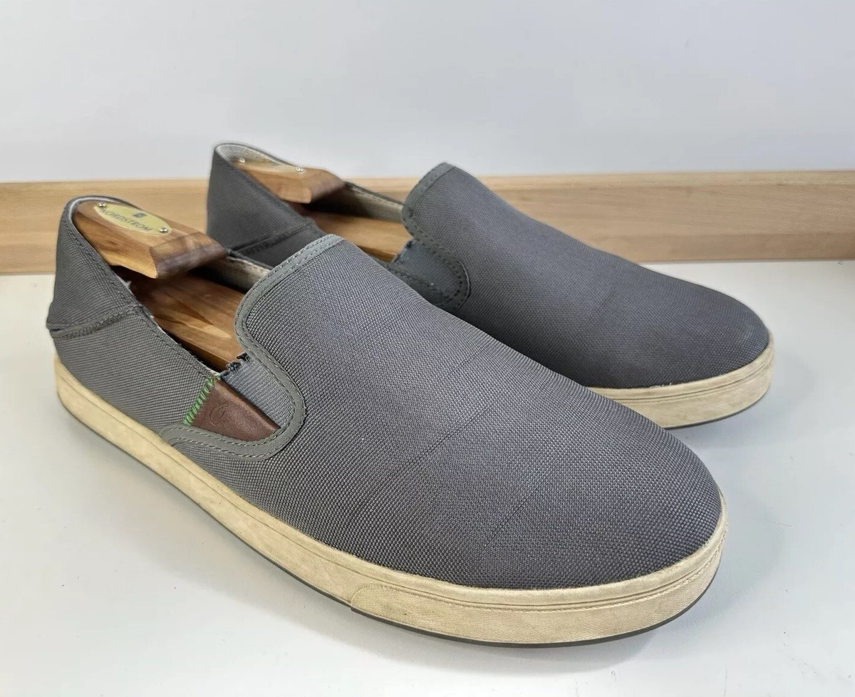 OluKai Kahu 10365-2618 Charcoal Grey Textile Slip-On Sneakers Mens Size 12 Amazon.com | OluKai Lae main image 4