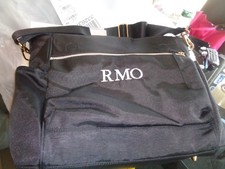 Pottery Barn Kids Ultimate black changing pad Diaper bag mono RMO New with tag