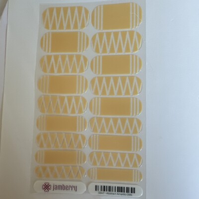 Jamberry Nail Wraps Full Sheet - Abstract Amarillo