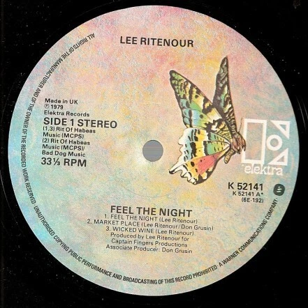 Lee Ritenour - Feel The Night (LP, Album) | eBay