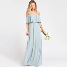 Show Me Your MuMu Caitlin Ruffle Maxi Bridesmaid Dress