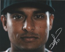 DONOVAN SOLANO SIGNED AUTO'D 8X10 PHOTO FLORIDA MIAMI MARLINS YANKEES DODGERS C